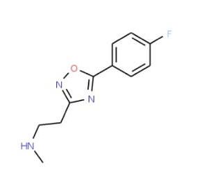 {2-[5-(4-Fluorophenyl)-1,2,4-oxadiazol-3-yl]-ethyl}methylamine - chemical structure image
