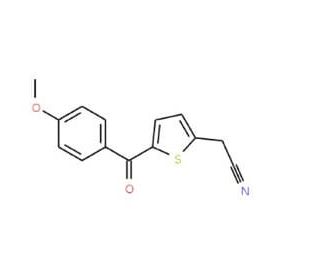 2-[5-(4-Methoxybenzoyl)-2-thienyl]acetonitrile - chemical structure image