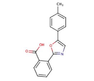 2-[5-(4-methylphenyl)-1,3-oxazol-2-yl]benzoic acid - chemical structure image