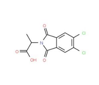 2-(5,6-Dichloro-1,3-dioxo-1,3-dihydro-isoindol-2-yl)-propionic acid - chemical structure image
