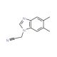 2-(5,6-dimethyl-1H-1,3-benzodiazol-1-yl)acetonitrile (CAS 167980-30-5) - chemical structure image