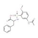 2-({[5-(acetylamino)-2-methoxyphenyl]sulfonyl}amino)-3-phenylpropanoic acid - chemical structure image