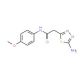 2-(5-Amino-[1,3,4]thiadiazol-2-yl)-N-(4-methoxy-phenyl)-acetamide - chemical structure image