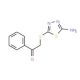 2-(5-Amino-[1,3,4]thiadiazol-2-ylsulfanyl)-1-phenylethanone - chemical structure image