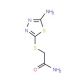 2-(5-Amino-[1,3,4]thiadiazol-2-ylsulfanyl)-acetamide - chemical structure image