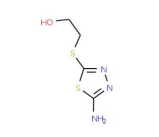 2-(5-Amino-[1,3,4]thiadiazol-2-ylsulfanyl)-ethanol - chemical structure image