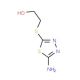 2-(5-Amino-[1,3,4]thiadiazol-2-ylsulfanyl)-ethanol - chemical structure image