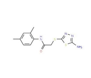 2-(5-Amino-[1,3,4]thiadiazol-2-ylsulfanyl)-N-(2,4-dimethyl-phenyl)-acetamide - chemical structure image