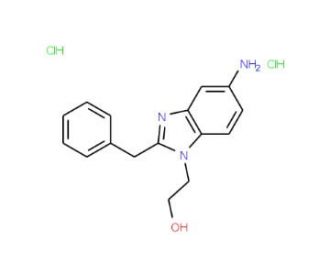 2-(5-Amino-2-benzyl-benzoimidazol-1-yl)-ethanoldihydrochloride - chemical structure image