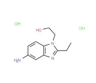 2-(5-Amino-2-ethyl-benzoimidazol-1-yl)-ethanoldihydrochloride - chemical structure image