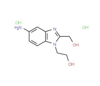 2-(5-Amino-2-hydroxymethyl-benzoimidazol-1-yl)-ethanol dihydrochloride - chemical structure image