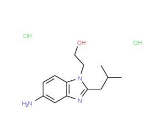 2-(5-Amino-2-isobutyl-benzoimidazol-1-yl)-ethanol dihydrochloride - chemical structure image