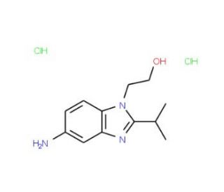 2-(5-Amino-2-isopropyl-benzoimidazol-1-yl)-ethanol dihydrochloride - chemical structure image