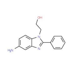 2-(5-Amino-2-phenyl-benzoimidazol-1-yl)-ethanol - chemical structure image
