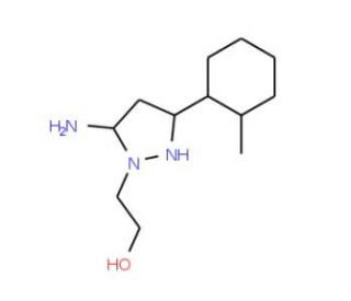2-[5-amino-3-(2-methylphenyl)-1H-pyrazol-1-yl]ethanol - chemical structure image
