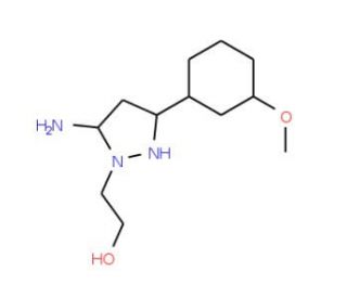 2-[5-amino-3-(3-methoxyphenyl)-1H-pyrazol-1-yl]ethanol - chemical structure image