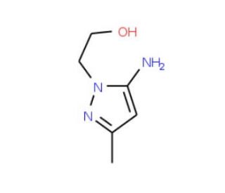2-(5-Amino-3-methyl-pyrazol-1-yl)-ethanol (CAS 51546-08-8) - chemical structure image