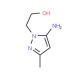 2-(5-Amino-3-methyl-pyrazol-1-yl)-ethanol (CAS 51546-08-8) - chemical structure image