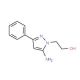 2-(5-amino-3-phenyl-1H-pyrazol-1-yl)ethanol (CAS 14085-42-8) - chemical structure image