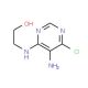 2-(5-Amino-6-chloro-pyrimidin-4-ylamino)-ethanol - chemical structure image