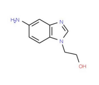 2-(5-Amino-benzoimidazol-1-yl)-ethanol (CAS 58687-45-9) - chemical structure image