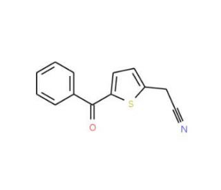 2-(5-Benzoyl-2-thienyl)acetonitrile - chemical structure image