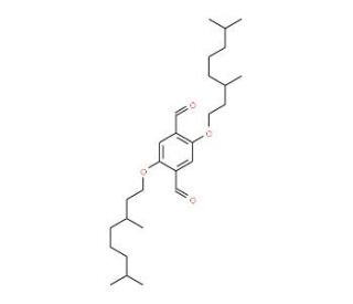 2,5-Bis(3,7-dimethyloctyloxy)terephthalaldehyde (CAS 325461-35-6) - chemical structure image