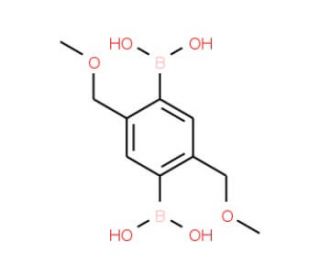 2,5-Bis(methoxymethyl)-1,4-phenylenediboronic acid (CAS 957121-03-8) - chemical structure image