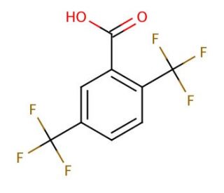 2,5-Bis(trifluoromethyl)benzoic acid (CAS 42580-42-7) - chemical structure image