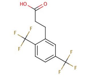 2,5-Bis(trifluoromethyl)hydrocinnamic acid (CAS 302912-03-4) - chemical structure image