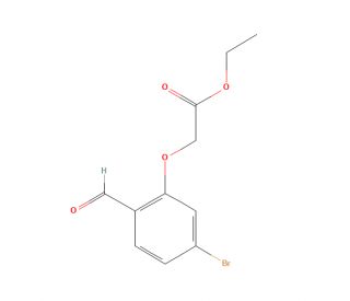 2-(5-Bromo-2-formylphenoxy)acetic Acid Ethyl Ester (CAS 942414-81-5) - chemical structure image