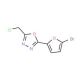 2-(5-bromo-2-furyl)-5-(chloromethyl)-1,3,4-oxadiazole - chemical structure image
