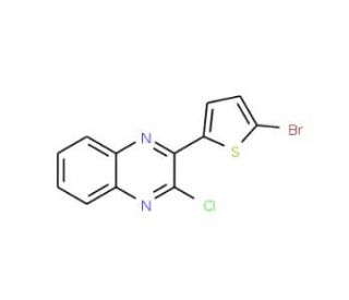 2-(5-Bromo-2-thienyl)-3-chloroquinoxaline (CAS 66078-66-8) - chemical structure image