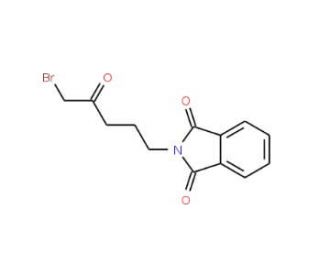 2-(5-Bromo-4-oxopentyl)-1H-isoindole-1,3(2H)-dione (CAS 41306-64-3) - chemical structure image
