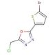 2-(5-bromothien-2-yl)-5-(chloromethyl)-1,3,4-oxadiazole - chemical structure image