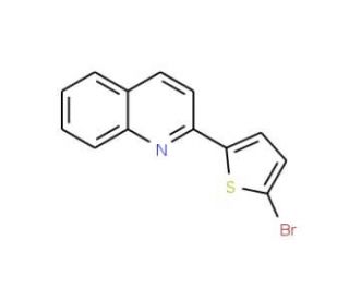 2-(5-Bromothien-2-yl)quinoline (CAS 81216-93-5) - chemical structure image