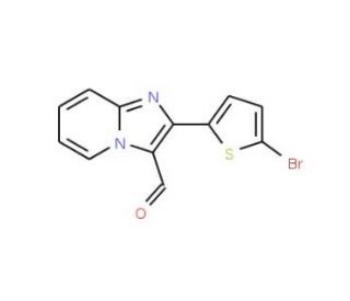 2-(5-bromothiophen-2-yl)imidazo[1,2-a]pyridine-3-carbaldehyde - chemical structure image