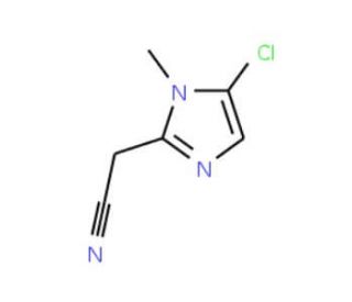 2-(5-chloro-1-methyl-1H-imidazol-2-yl)acetonitrile - chemical structure image