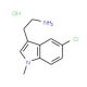 2-(5-Chloro-1-methyl-1H-indol-3-yl)-ethylaminehydrochloride - chemical structure image