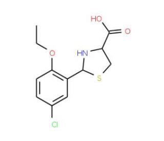2-(5-Chloro-2-ethoxy-phenyl)-thiazolidine-4-carboxylic acid - chemical structure image