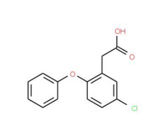 2-(5-Chloro-2-phenoxyphenyl)acetic acid (CAS 70958-20-2) - chemical structure image