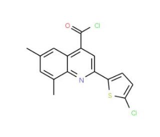 2-(5-chloro-2-thienyl)-6,8-dimethylquinoline-4-carbonyl chloride - chemical structure image