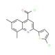 2-(5-chloro-2-thienyl)-6,8-dimethylquinoline-4-carbonyl chloride - chemical structure image