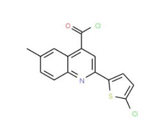 2-(5-chloro-2-thienyl)-6-methylquinoline-4-carbonyl chloride - chemical structure image