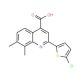 2-(5-chloro-2-thienyl)-7,8-dimethylquinoline-4-carboxylic acid - chemical structure image