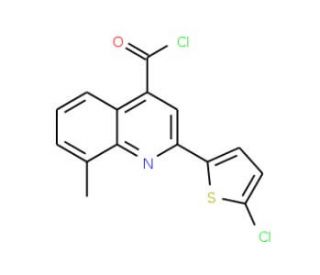 2-(5-chloro-2-thienyl)-8-methylquinoline-4-carbonyl chloride - chemical structure image