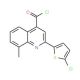 2-(5-chloro-2-thienyl)-8-methylquinoline-4-carbonyl chloride - chemical structure image