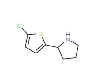 2-(5-Chloro-2-thienyl)pyrrolidine (CAS 524674-42-8) - chemical structure image