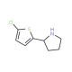 2-(5-Chloro-2-thienyl)pyrrolidine (CAS 524674-42-8) - chemical structure image