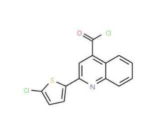 2-(5-chloro-2-thienyl)quinoline-4-carbonyl chloride - chemical structure image